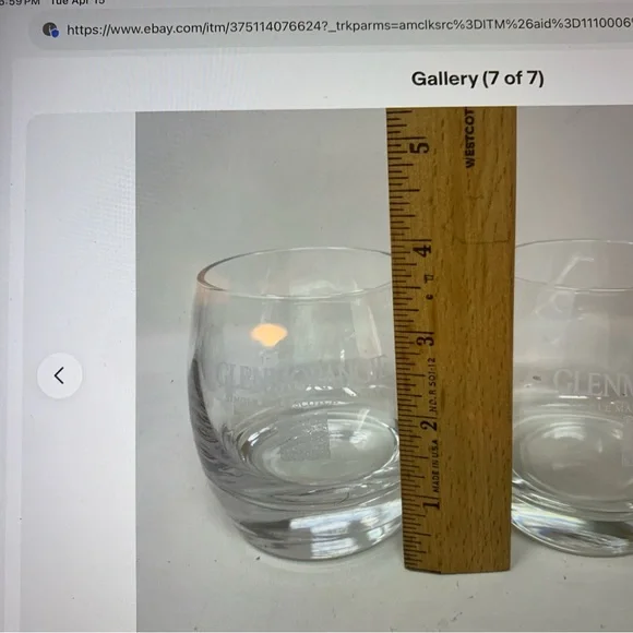 Glenmorangie Whisky/Scotch Glasses set of (2) - Picture 3 of 4